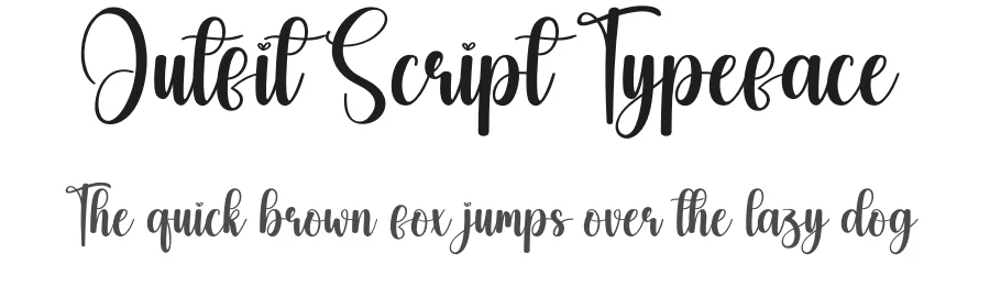 Outfit Script Typeface by creativeletter — Script Handwritten Font