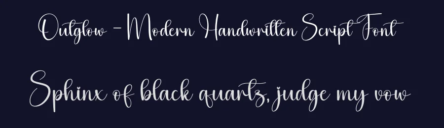 Outglow – Modern Handwritten Script Font by andikastudio — Script Handwritten Font — thumbnail 2