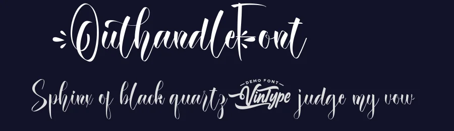 Outhandle Font by VinType — Script Handwritten Font — thumbnail 2