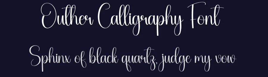 Outher Calligraphy Font by creativeletter — Script Handwritten Font — thumbnail 2