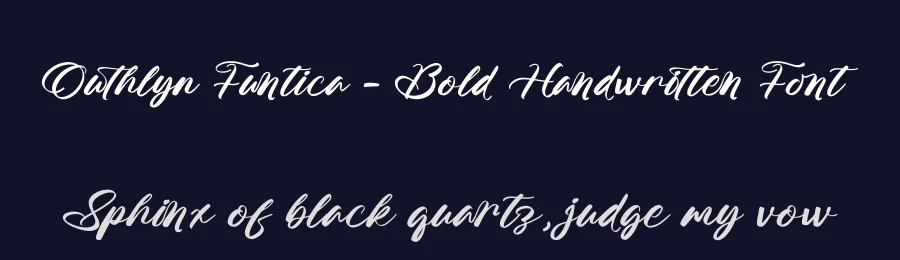 Outhlyn Funtica – Bold Handwritten Font by stylishtype.co — Script Handwritten Font — thumbnail 2