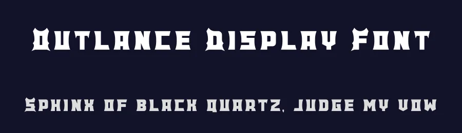 Outlance Display Font by RoninDesign — Display Font — thumbnail 2