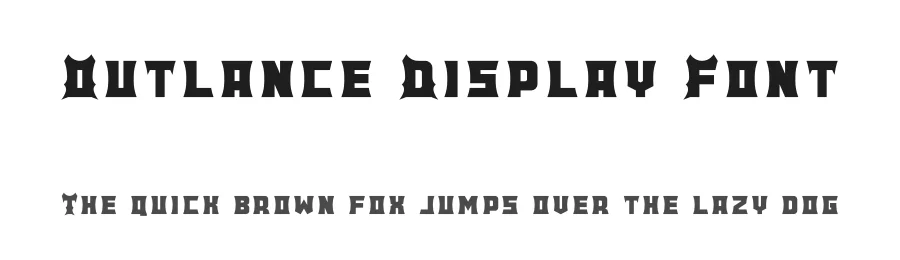 Outlance Display Font by RoninDesign — Display Font