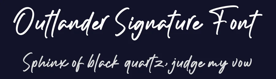 Outlander Signature Font by typeline studio — Script Handwritten Font — thumbnail 2