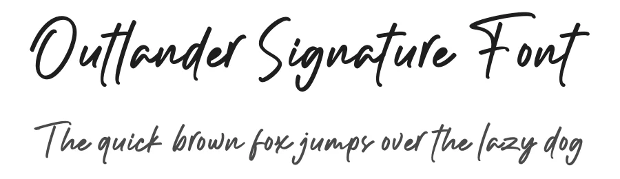 Outlander Signature Font by typeline studio — Script Handwritten Font