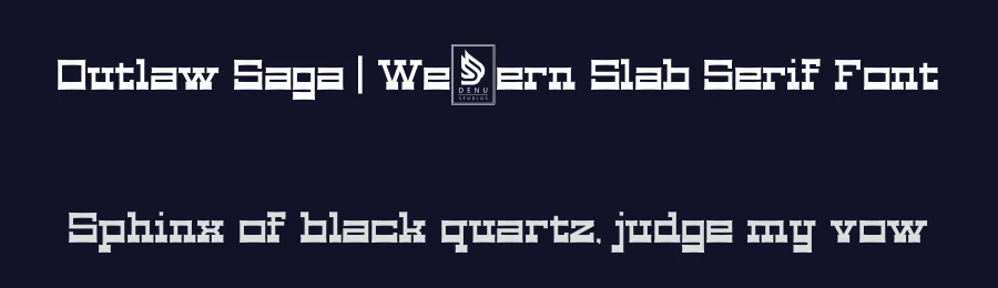 Outlaw Saga | Western Slab Serif Font by Gracetypestudio — Slab Serif Font — thumbnail 2