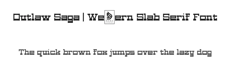 Outlaw Saga | Western Slab Serif Font by Gracetypestudio — Slab Serif Font