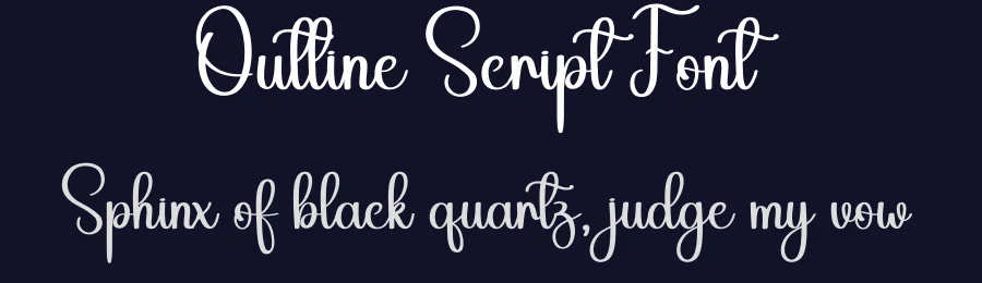 Outline Script Font by andikastudio — Script Handwritten Font — thumbnail 2