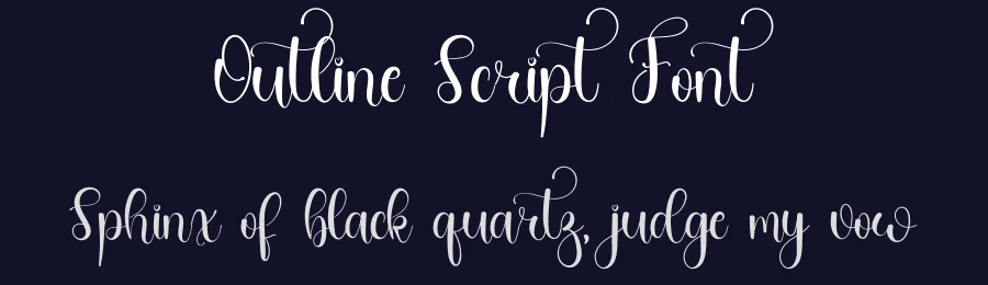 Outline Script Font by inermediaSTUDIO — Script Handwritten Font — thumbnail 2