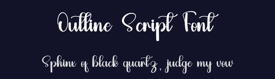 Outline Script Font by inermediaSTUDIO — Script Handwritten Font — thumbnail 2
