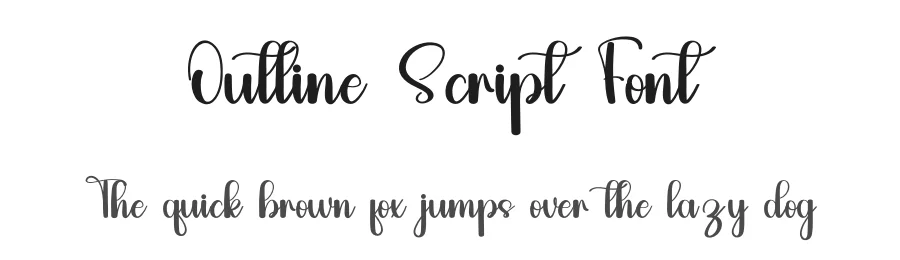 Outline Script Font by inermediaSTUDIO — Script Handwritten Font