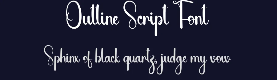 Outline Script Font by andikastudio — Script Handwritten Font — thumbnail 2