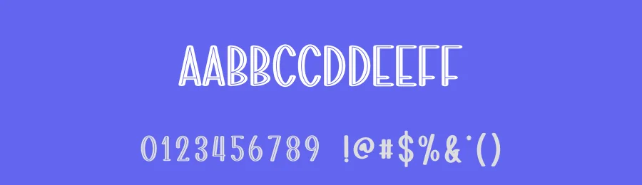 Outlines Playful Unique Font by creativeletter — Display Font — thumbnail 3