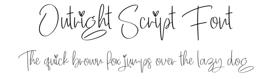 Outright Script Font by creativeletter — Script Handwritten Font