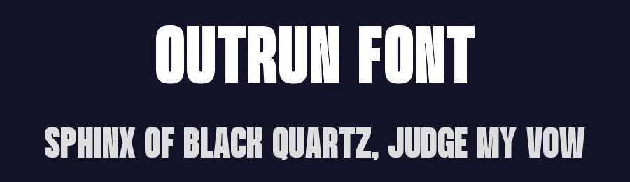 Outrun Font by Funtype — Decorative Font — thumbnail 2