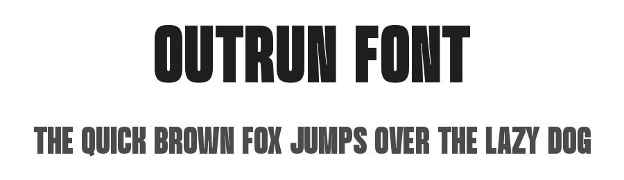 Outrun Font by Funtype — Decorative Font