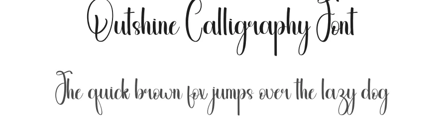 Outshine Calligraphy Font by andikastudio — Script Handwritten Font