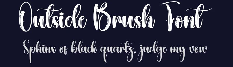 Outside Brush Font by creativeletter — Script Handwritten Font — thumbnail 2
