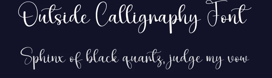 Outside Calligraphy Font by andikastudio — Script Handwritten Font — thumbnail 2