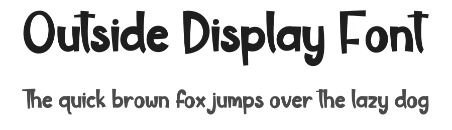 Outside Display Font by creativeletter — Display Font