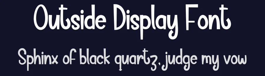 Outside Display Font by andikastudio — Display Font — thumbnail 2