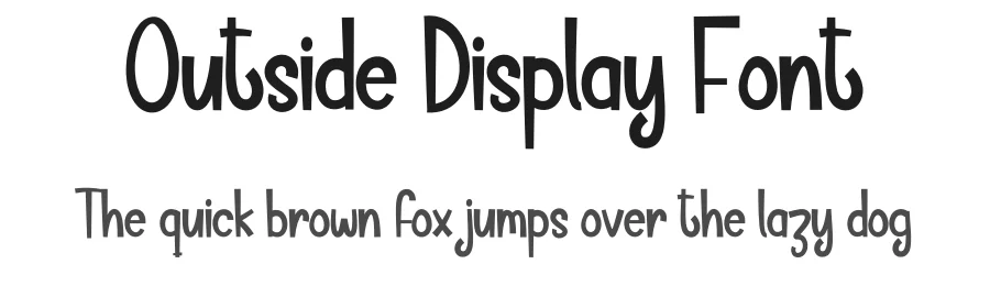 Outside Display Font by andikastudio — Display Font