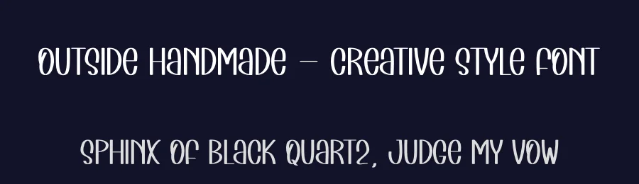 Outside Handmade – Creative Style Font by andikastudio — Display Font — thumbnail 2