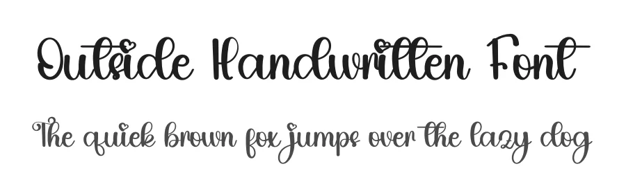 Outside Handwritten Font by inermediaSTUDIO — Script Handwritten Font