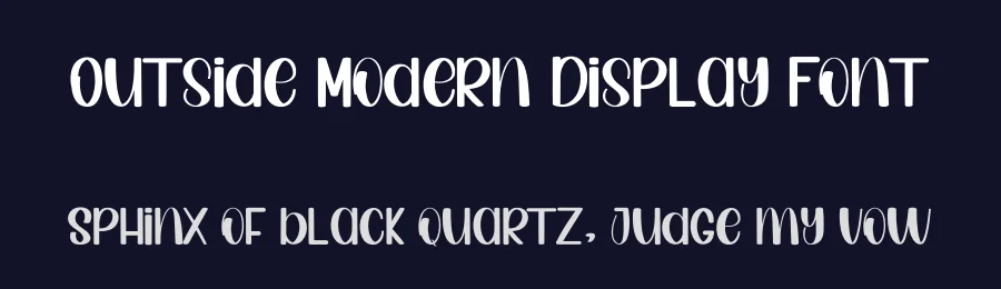 Outside Modern Display Font by inermediaSTUDIO — Display Font — thumbnail 2