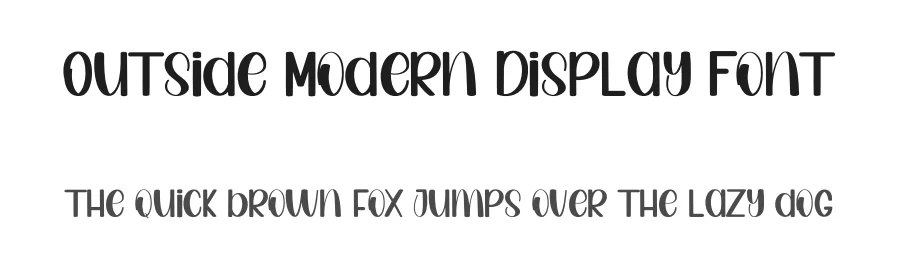 Outside Modern Display Font by inermediaSTUDIO — Display Font