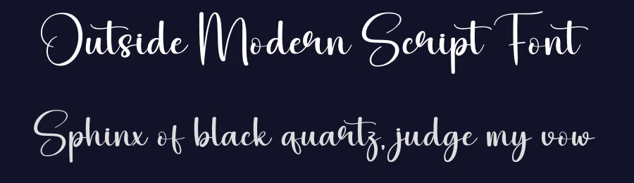 Outside Modern Script Font by creativeletter — Script Handwritten Font — thumbnail 2