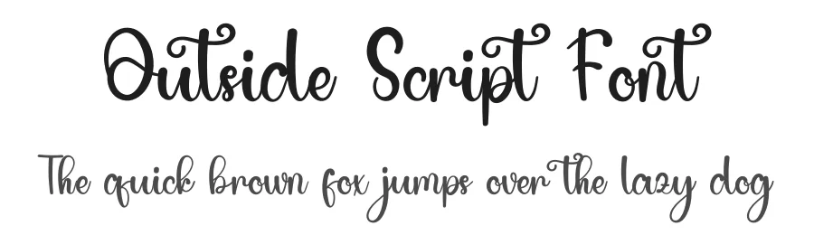 Outside Script Font by inermediaSTUDIO — Script Handwritten Font