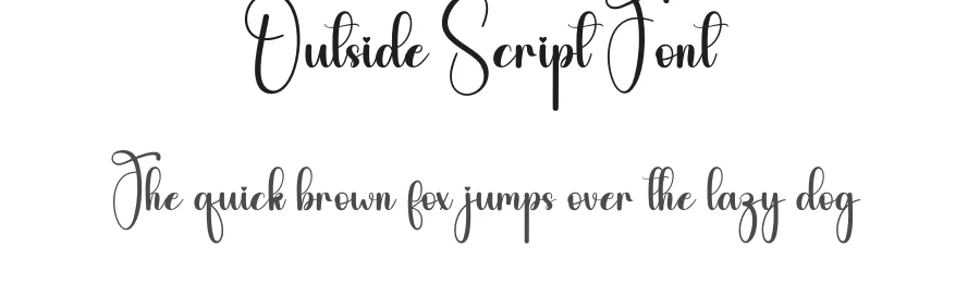 Outside Script Font by andikastudio — Script Handwritten Font
