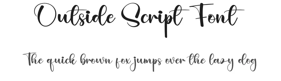 Outside Script Font by creativeletter — Script Handwritten Font