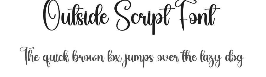 Outside Script Font by creativeletter — Script Handwritten Font