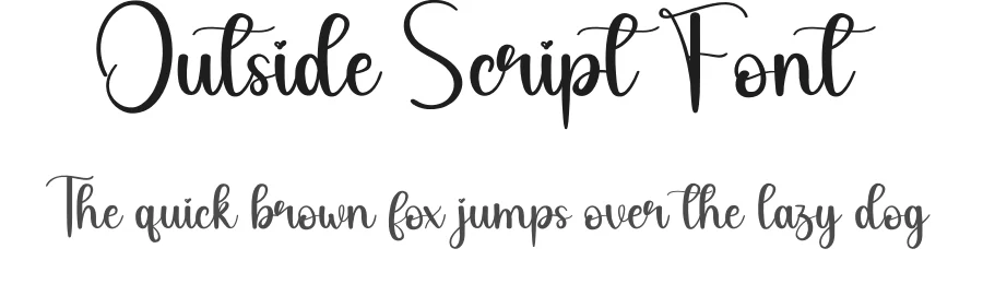 Outside Script Font by andikastudio — Script Handwritten Font