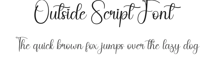 Outside Script Font by andikastudio — Script Handwritten Font