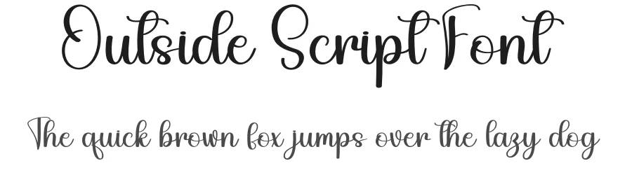 Outside Script Font by andikastudio — Script Handwritten Font
