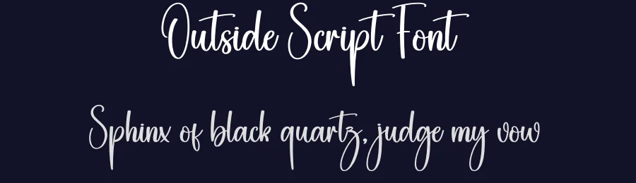 Outside Script Font by creativeletter — Script Handwritten Font — thumbnail 2