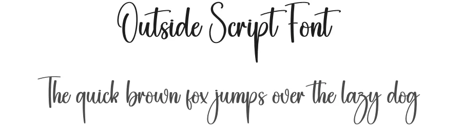 Outside Script Font by creativeletter — Script Handwritten Font