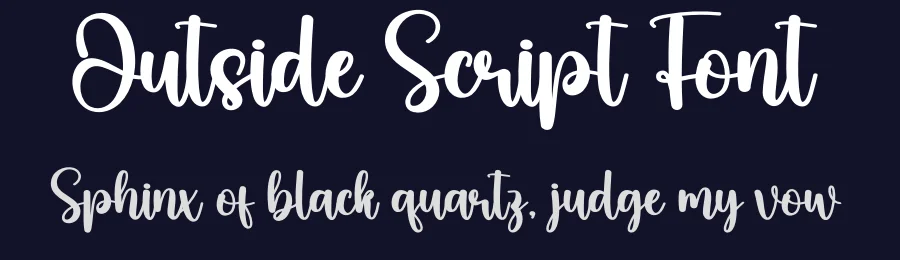 Outside Script Font by creativeletter — Script Handwritten Font — thumbnail 2