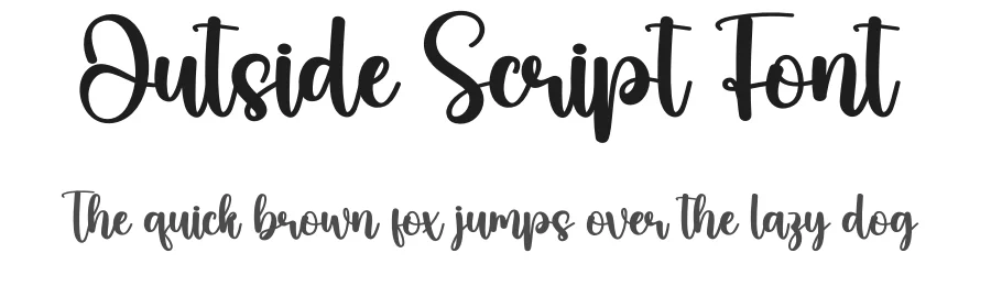 Outside Script Font by creativeletter — Script Handwritten Font