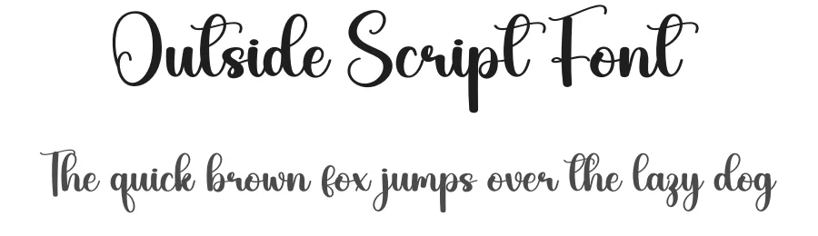 Outside Script Font by andikastudio — Script Handwritten Font