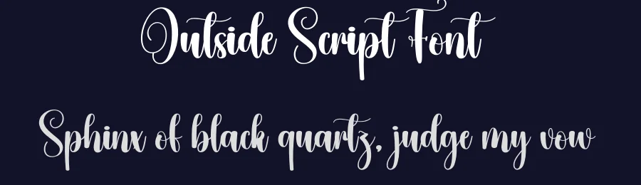 Outside Script Font by creativeletter — Script Handwritten Font — thumbnail 2