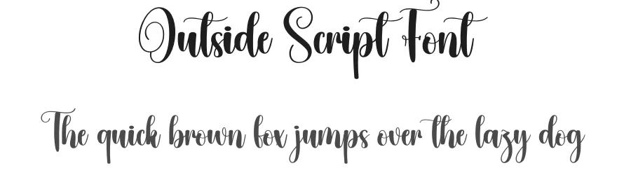 Outside Script Font by creativeletter — Script Handwritten Font