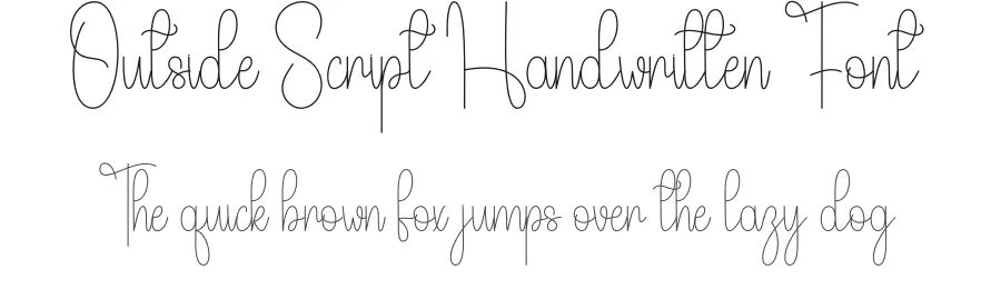 Outside Script Handwritten Font by andikastudio — Script Handwritten Font