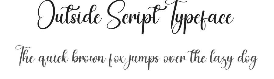 Outside Script Typeface by andikastudio — Script Handwritten Font