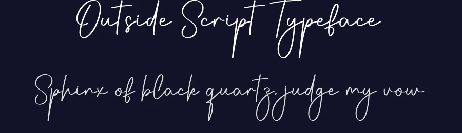 Outside Script Typeface by creativeletter — Script Handwritten Font — thumbnail 2