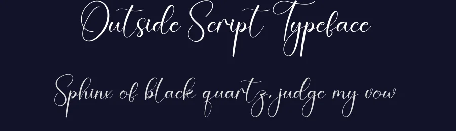 Outside Script Typeface by creativeletter — Script Handwritten Font — thumbnail 2