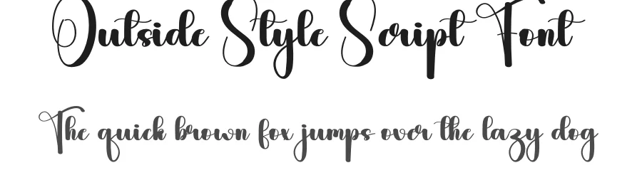 Outside Style Script Font by andikastudio — Script Handwritten Font